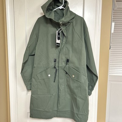 Young And Fashionable Rain Jacket-Green -Large-NWT