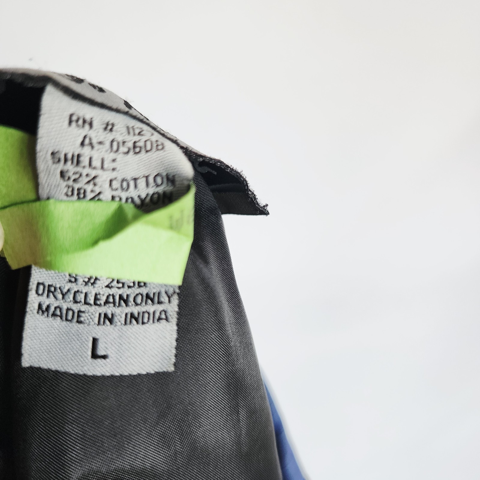 Vintage Indigo Moon Patchwork Jacket Large Blue T… - image 16