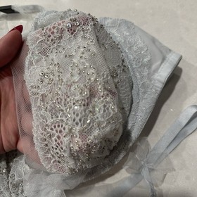 Victoria's Secret Dream Angels Crystal Beaded 36C Bra & L Thong Set