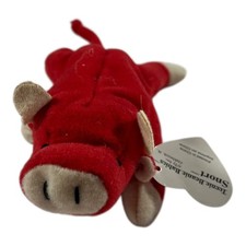 Ty Teenie Beanie Baby Snort Bull Red 5" Plush Stuffed Animal
