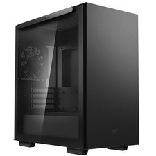 DeepCool MACUBE 110 PC Case Black, Micro Tower Glass Side Window Panel mATX mITX