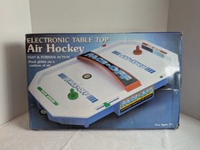 Electronic Table Top Face-Off Air Hockey Game With Box Complete