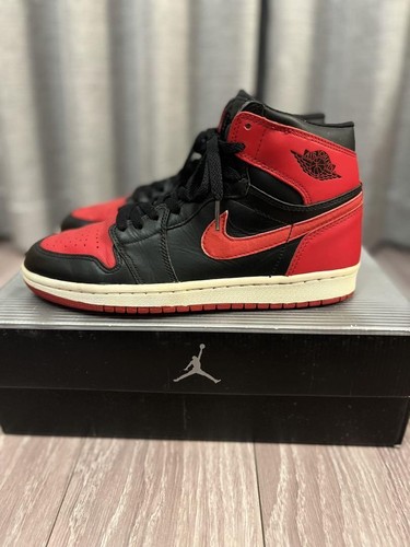 NIKE Men 8.0US 2001 Air Jordan 1 Retro Bred Us8 - Picture 4 of 9