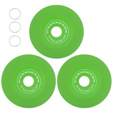 3pcs 4.5 in Diamond Rock Slab Grinding Disc, Flat Cutting Blades for