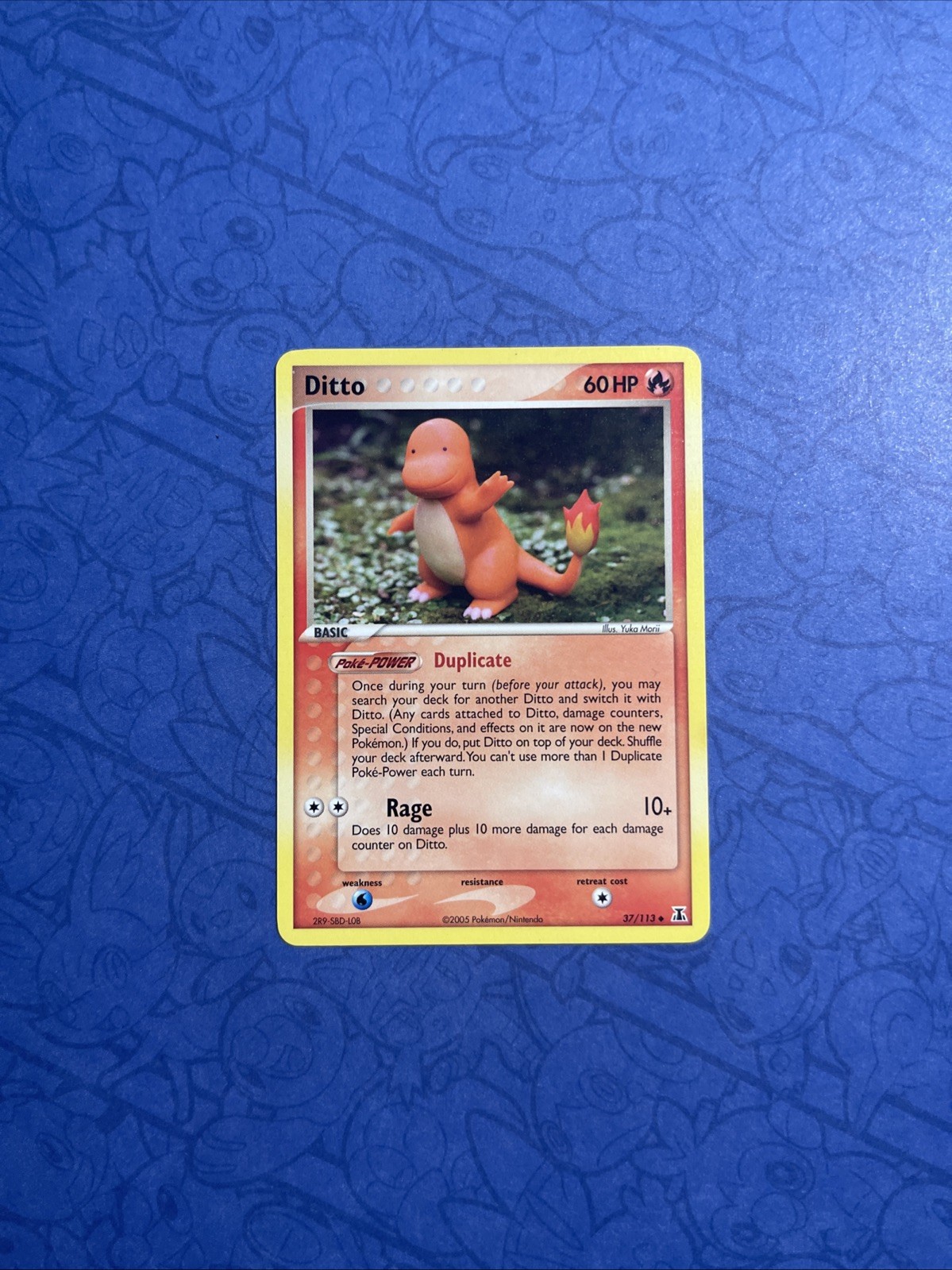 Pokemon Card - Ditto (Charmander) - EX Delta Species 37/113 - Yuka Morii NM/M