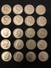 Roll of 20 Silver Kennedy Half Dollars 40% Silver Halves