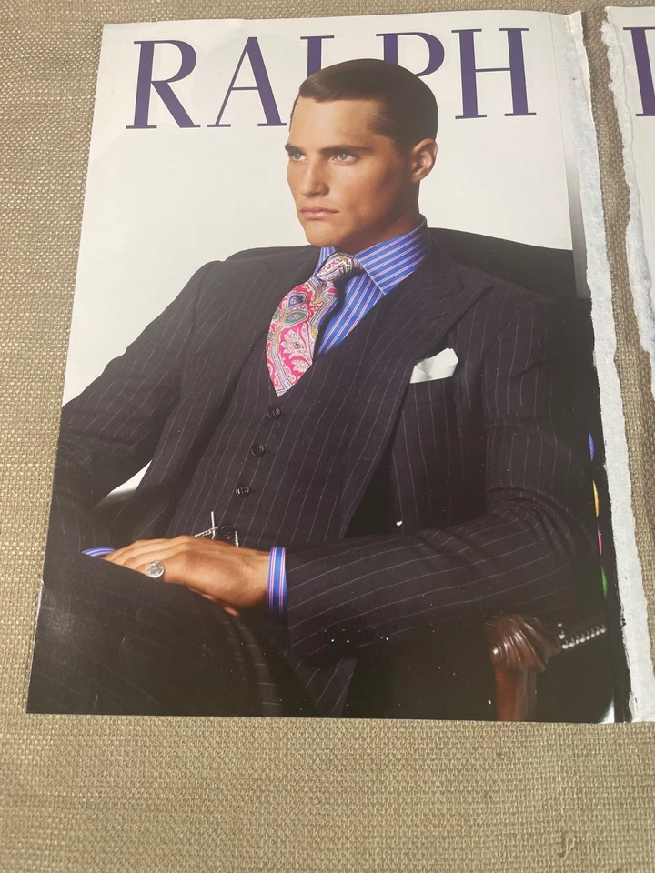 Ralph Lauren Etiqueta Púrpura Multipágina Revista Anuncio 2009 Foto 4 de 4