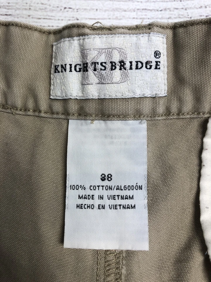 Pantalones Cortos de Carga Knightsbridge Para Hombres 38 Caqui Tostado Multi Bolsillo Exterior Utilidad Verano Foto 4 de 4