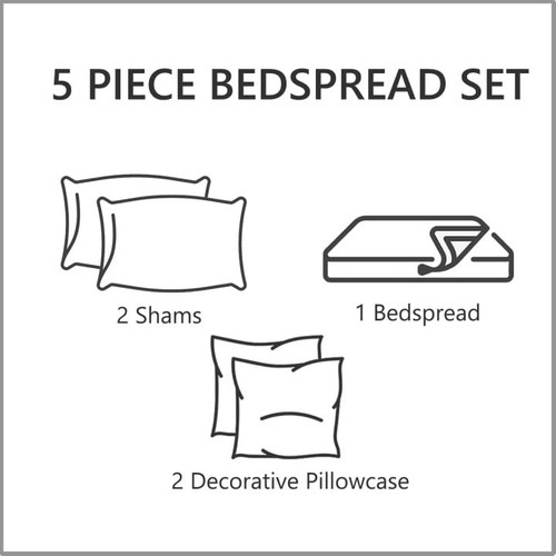Bedspread Coverlet Quilt Set Full Size - Lightweight Bedding Cover - Beautifu... - Picture 5 of 9