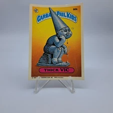 1986 Garbage Pail Kids Thick Vic #90b OS3 – Vintage GPK Sticker Card