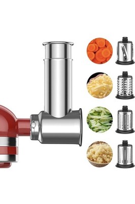Stainless Steel Slicer Shredder Attachment for KitchenAid Stand Mixers