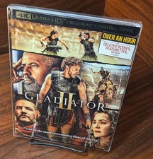 Gladiator 2 (4K+Blu-ray) Collector SLIPCOVER-w/PROTECTIVE SLEEVE-NEW (Sealed)