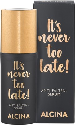 Alcina Its never too late Anti Falten Serum pflegende Kosmetik 30 ml