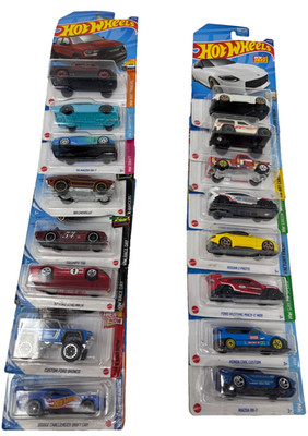 Hot Wheels Lot of 16 Sealed Jesko Urus Pagani Ford GT Mustang Cars