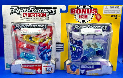 Transformers Cybertron RID Mini-Con Street Speed Team MOSC 2 Pack Brushguard MOC