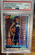 2005 Bowman Chrome Danny Granger ROOKIE X-FRACTOR /150 PSA 10