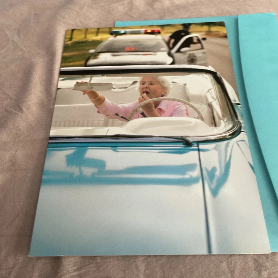 Avanti Humorous Senior Lady NOTHING A LITTLE LIPSTICK CAN’T  FIX Card W Envelope - Image 2 of 4