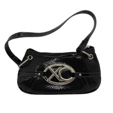 Stylish XOXO Black Handbag with Silver Accents