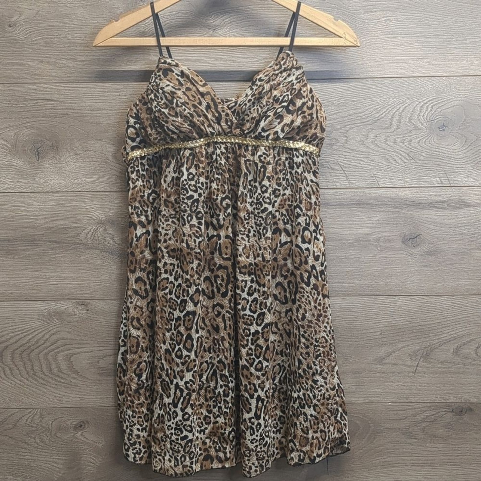 Ruby Rox Y2K Leopard Print Spaghetti Strap Top Wo… - image 2