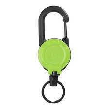 Retractable Keychain, Heavy Duty Retractable ID Badge Holder, Fluorescent Green