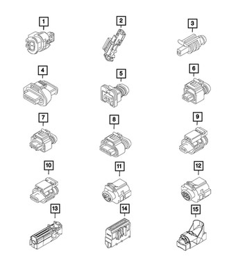Genuine Mopar Electrical Connector 68119744AA