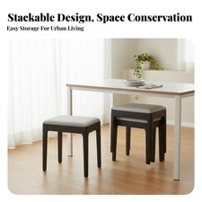 Gepolsterter Stapelhocker Platzsparend Gepolsterter Bett-End-Hocker Bequem