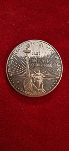 1983 1oz .999 Silver Proof Liberty Mint Vigilance Is The Price of Freedom Round