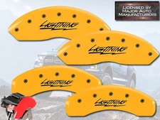 2004 Ford F150 Heritage "Lightning" Front + Rear Yellow MGP Brake Caliper Covers