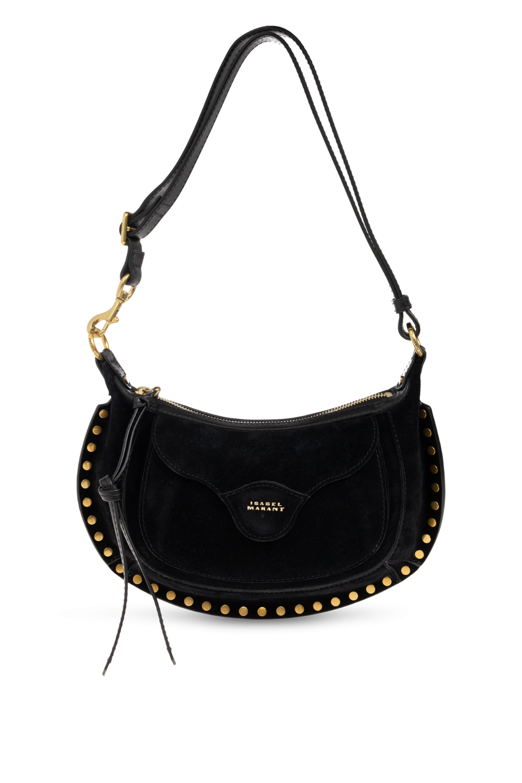 ISABEL MARANT Moon Black Suede Shoulder Bag New & Authentic