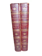 Antiquarian Book, 1870, Royal Favourites, by S. Menzies, London, 2 Volume Set