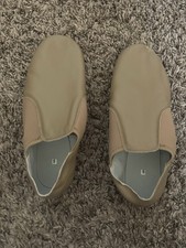 Slip On Leather Upper Jazz Shoes For Children Size 9M