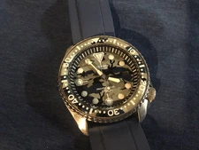 Seiko 7002-7001 Mod 17 Jewel 7009 Movement Aftermarket Dial And Hands Bight Lume