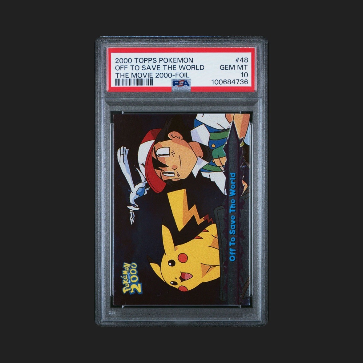 Pokemon Topps 2000 Off to Save the World Movie Foil #48 PSA 10
