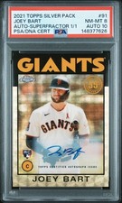 Marketplace image: Joey Bart? Yes! | 2021 Topps Chrome | Superfractor Auto PSA8/10 | Card #86BC-91