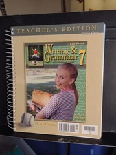 Writing  Grammar 7 for Christian Schools Bob Jones TEACHERS EDITION Book 1  New!