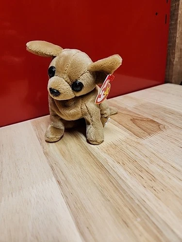 1999 VINTAGE TY Beanie Baby: Tiny The Chihuahua - P.E. Pellets Tag