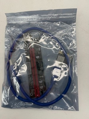 PCI-E Grafikkarte Riser 1X auf 16X Verlängerungskabel Adapter für GPU Mining NEU