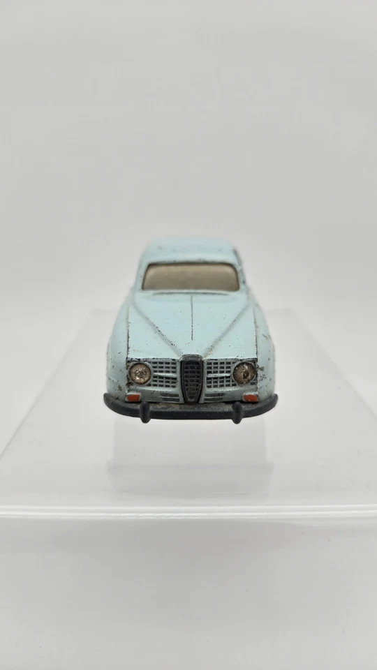 TEKNO (DENMARK) #827 SAAB 96  1:43 Scale Diecast Car Collectible Vtg Blue Rare - Image 4 of 4