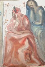 Salvador DALI: Purgatorio 31, GRAVURE Originale, DIVINA COMMEDIA, 1960