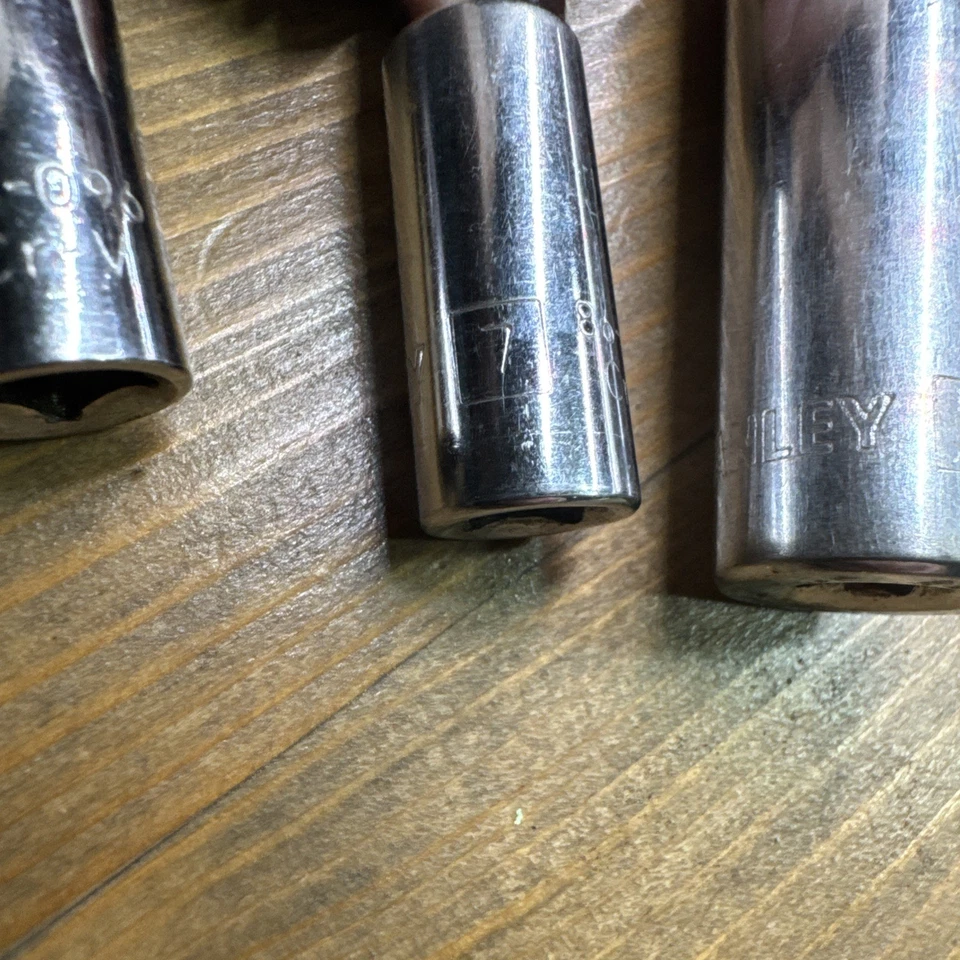 STANLEY 86-049, 1/2in. 1/4 Drive 6pt Deep SAE Socket, Cr-V  86-043 Inch 1/4, 7&8 - Image 3 of 4