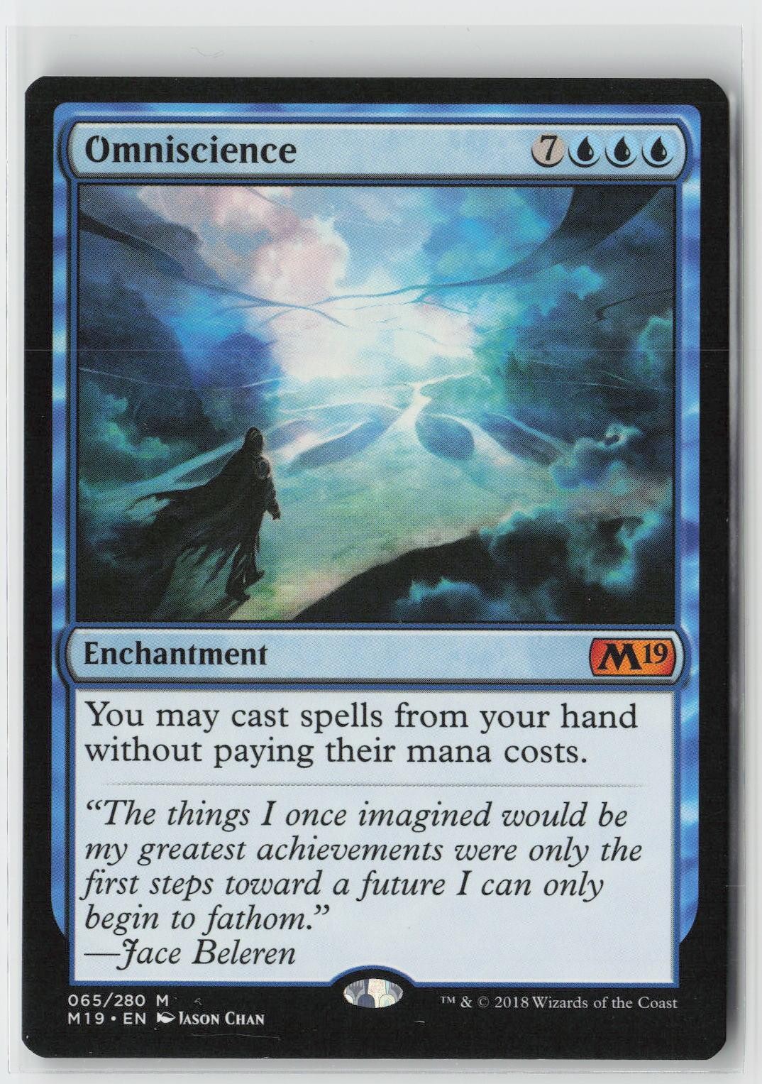 OMNISCIENCE MYTHIC CORE SET 2019 MAGIC: THE GATHERING 65 NM