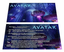 Stern Avatar Pinball Custom Apron Instruction Cards v2