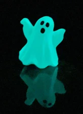 Ganz "Hey BOO!" Glow In The Dark GHOST Figurine w/Poem Card