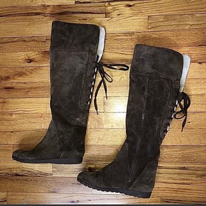 nine west over the knee boots suede