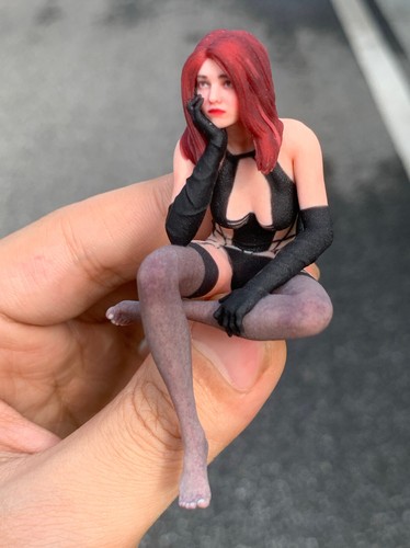 1/16 Silk stockings JK punk Girl Scene Miniature Figure Doll For Car Model Toys - Picture 14 of 21