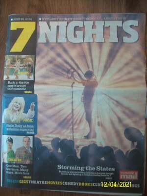 Seven 7 NIGHTS June 22 2014 CHVRCHES Front Cover Sunday Mail Dolly Parton