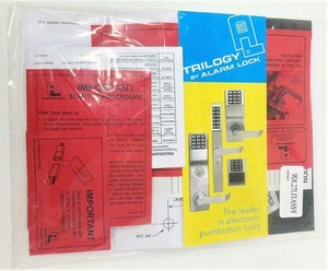 Alarm Lock Trilogy T2 100-User Standalone Electronic Digital Keypad Cylindrical Lock Leverset, Satin Chrome Finish (750260222666)