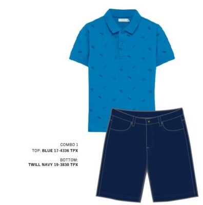Dress sets for 8 years of children comes with top and bottom of pair 