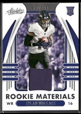 2021 Panini Absolute #ARM-TWA Tylan Wallace Absolute Rookie Materials