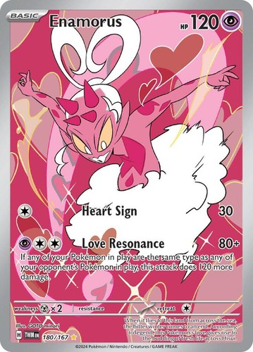 た*や様 ポケモンカード ENAMORUS ART RARE ラブトロス PSA PSA 9 Enamorus Illustration Rare #180 2024 Pokemon TWM Masquerade